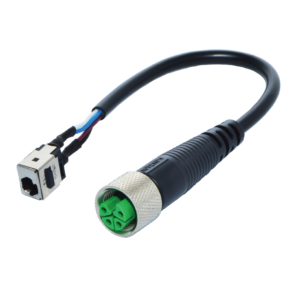 Tápkábel adapter, katonai minősítésű csatlakozóval, Durabook ipari laptopokhoz